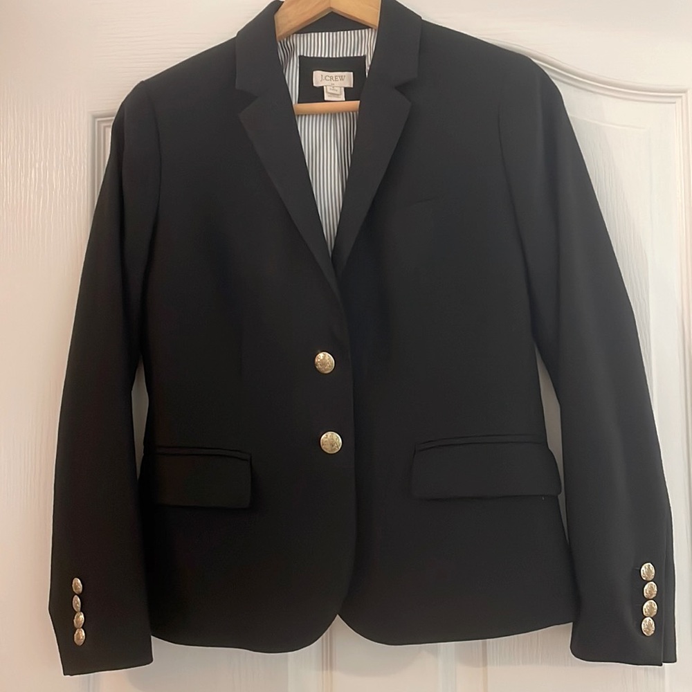 J Crew Petite Schoolboy Style Blazer